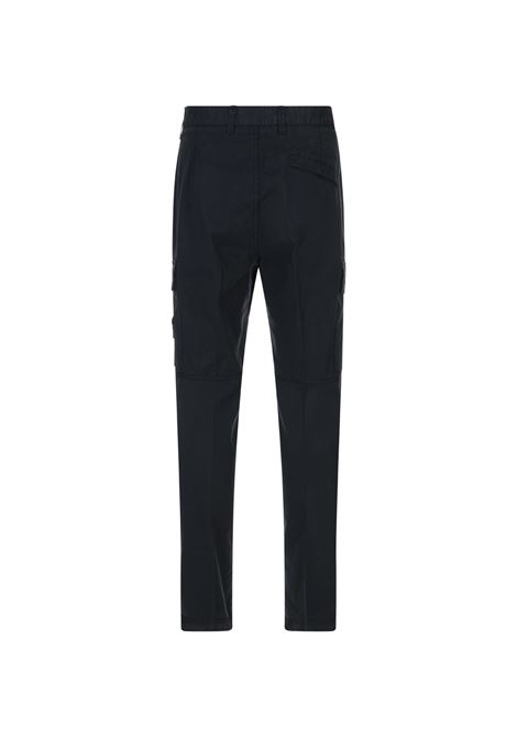 Pantaloni Cargo In Twill Di Cotone Blu STONE ISLAND | K1S153100304-S0010V0020